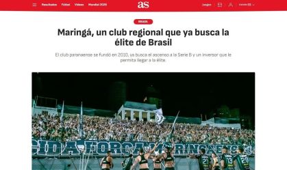 Jornal espanhol faz matéria sobre o Maringá