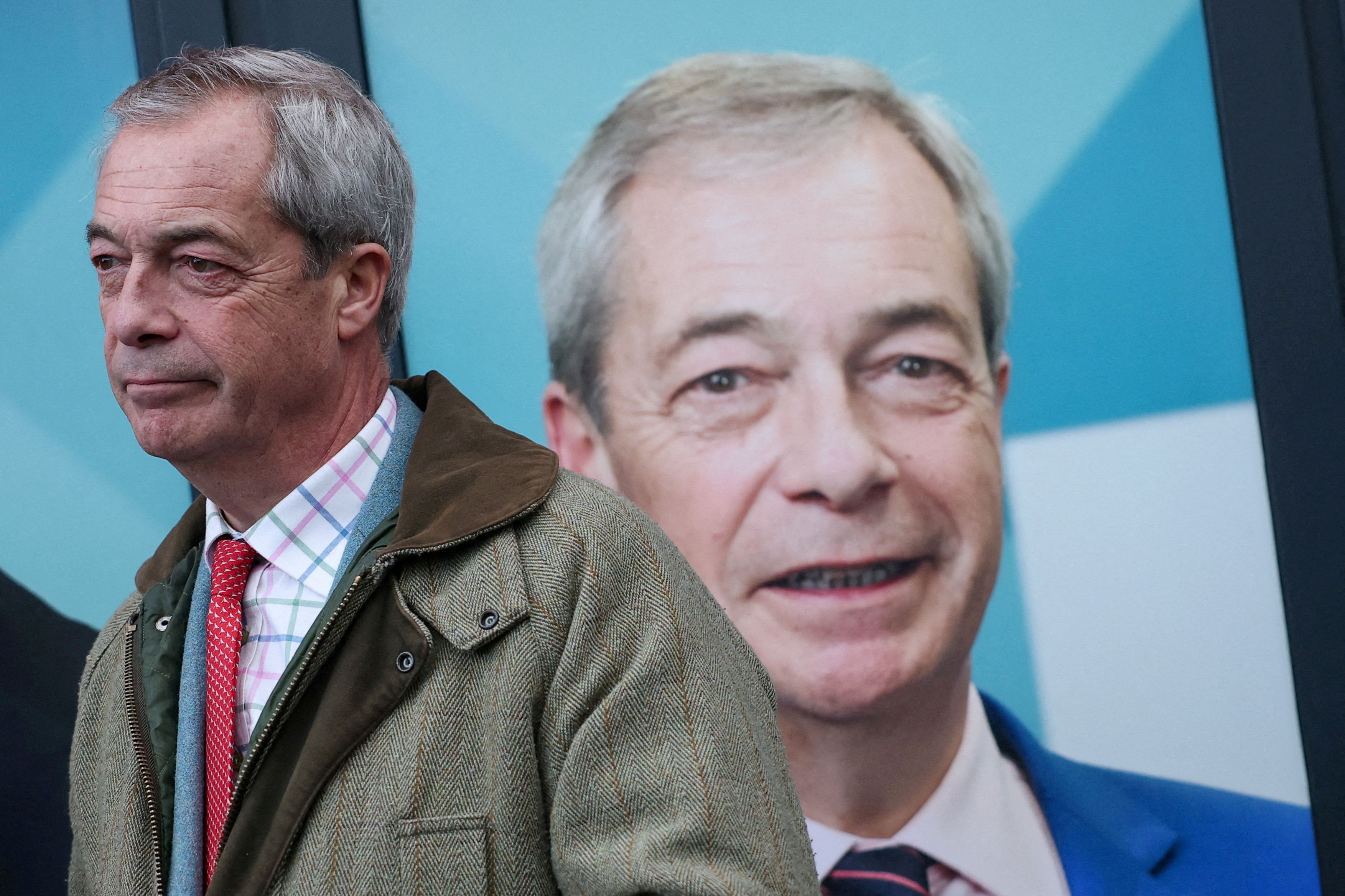 Líder do partido Reform UK, Nigel Farage
