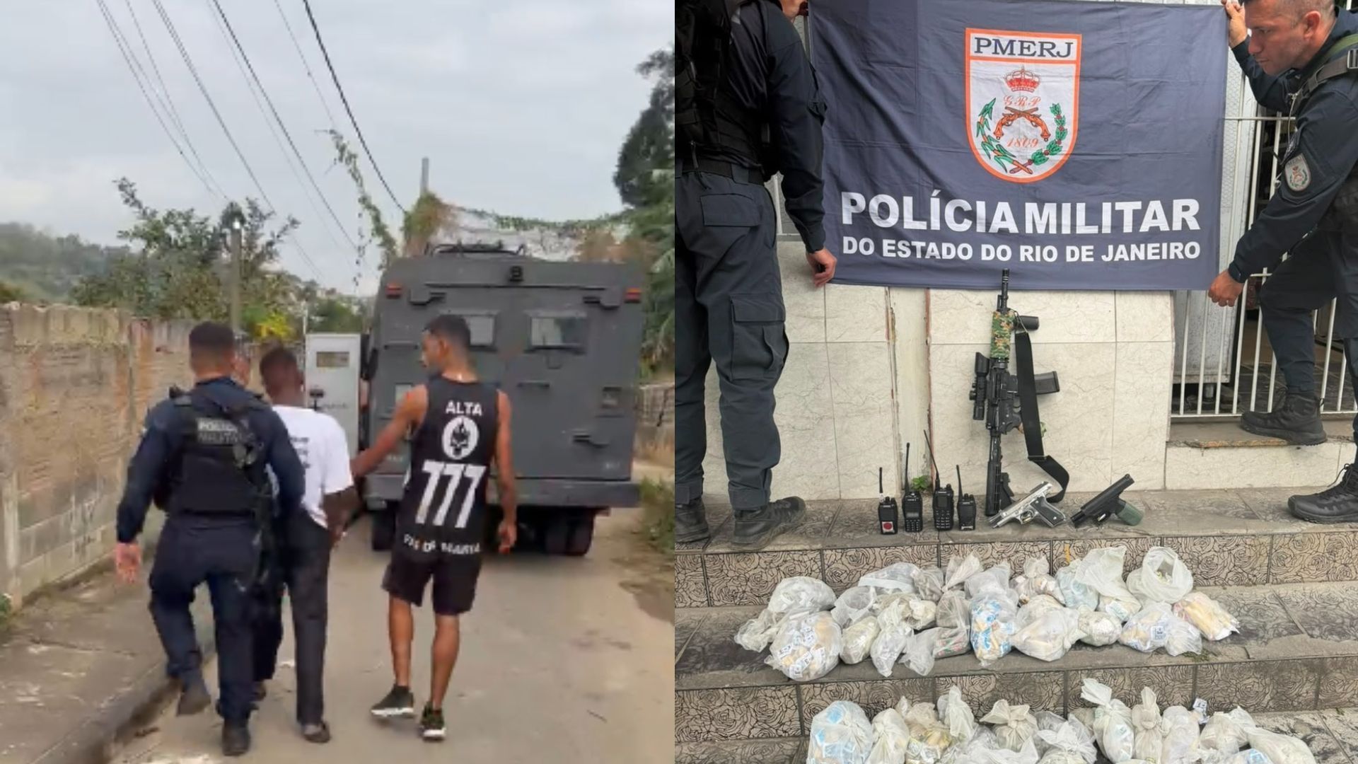 Operação tem tiroteio, pedestres atropelados e quatro presos no Rio