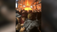 Vídeo: veja momento em que trem pega fogo no Centro de São Paulo