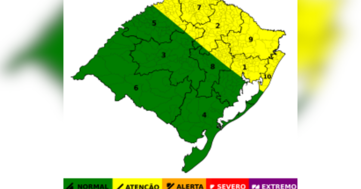 RS enfrenta chuva e granizo nesta quarta; rios estão sob risco de inundação