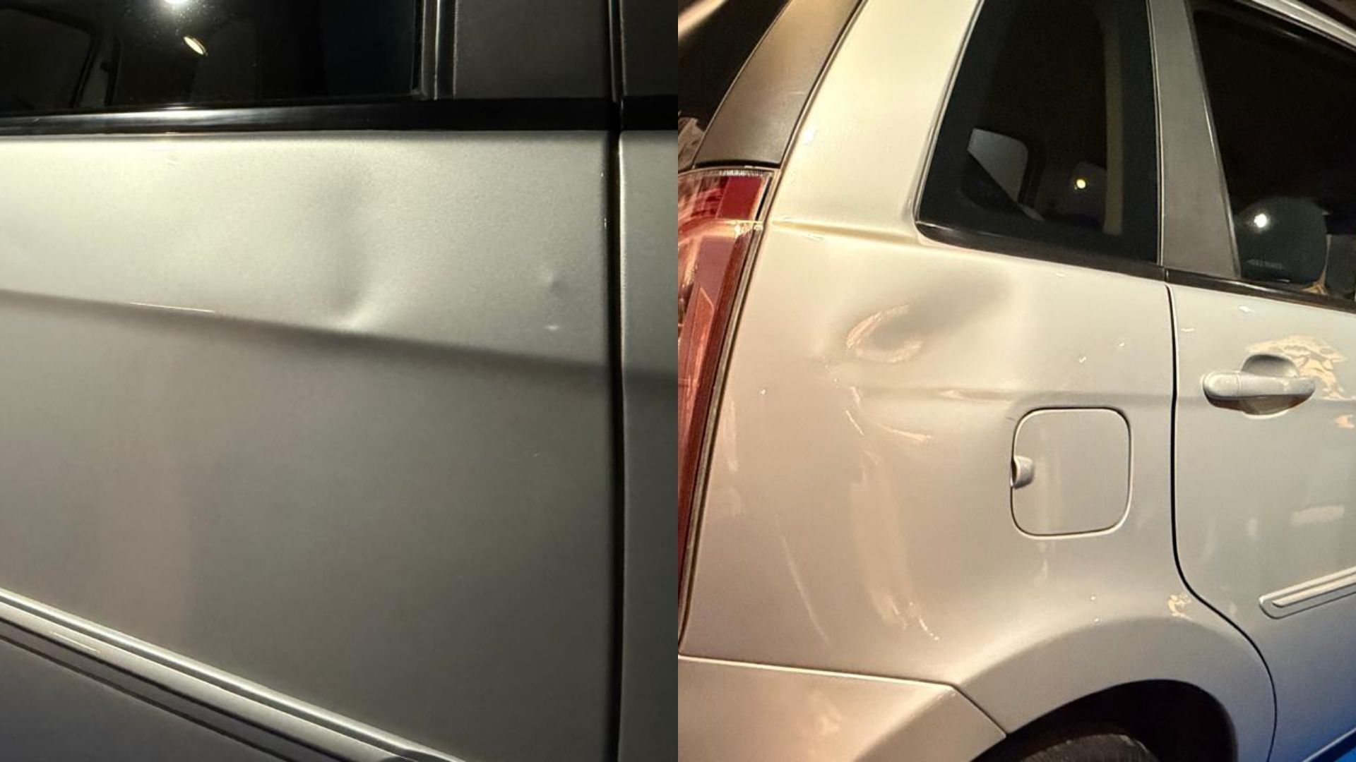 Amassados do carro não foram reparados • Jorge Moraes / CNN