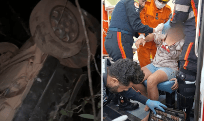 mulher tinha lesões graves no braço direito, com fraturas aberta e fechada