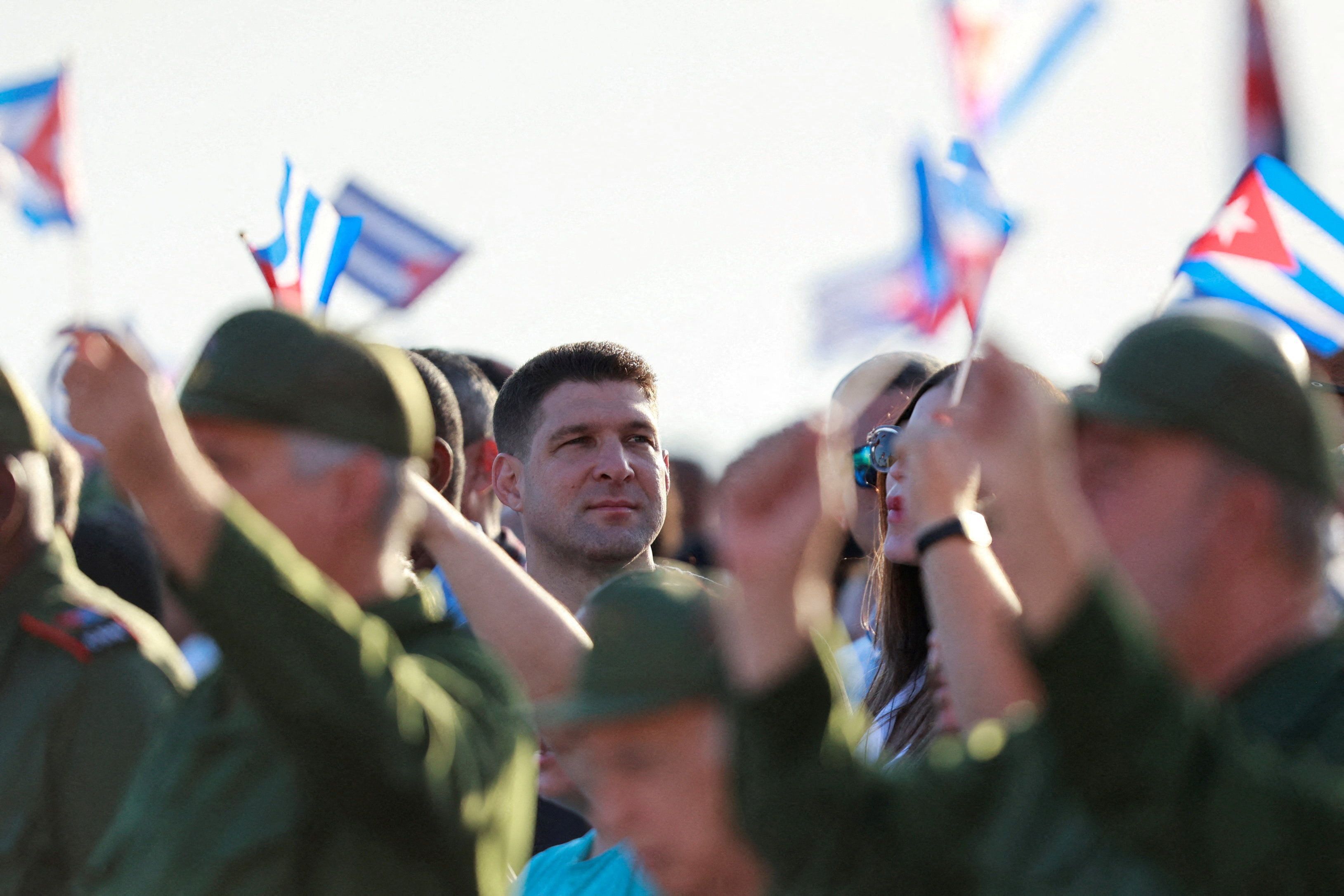 Raúl Guillermo Rodríguez Castro participa de manifestação em Havana