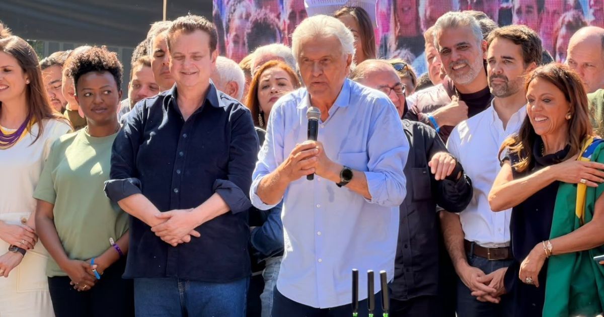 Caiado promete endurecer combate à violência e critica o PT em sua candidatura à presidência