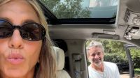 Discreta, Jennifer Aniston faz raro post com namorado coach