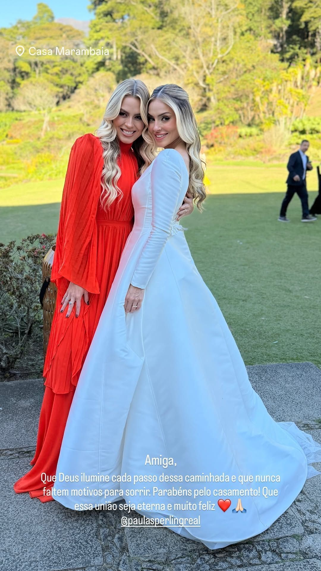 Isabella Cecchi fez postagem em casamento de Paula Sperling • Instagram/Isabella Cecchi