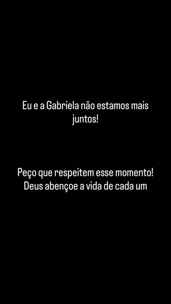 Influenciador Fidelis Falante anunciou término com Gabi Martins