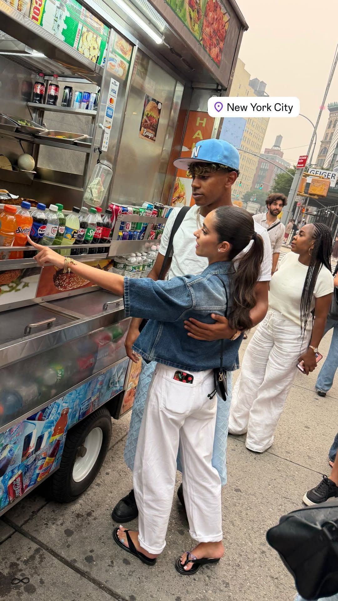 Inês Garcia e Lamine Yamal curtindo Nova York antes da final da Copa do Mundo • Instagram/Inês Garcia