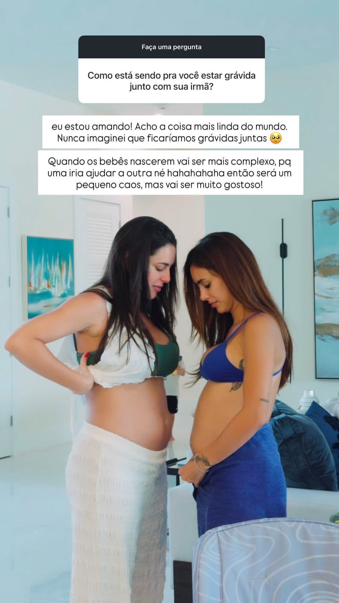 Irmã de Bruna Biancardi fala sobre gravidez conjunta: "Pequeno caos" • Instagram/Bianca Biancardi
