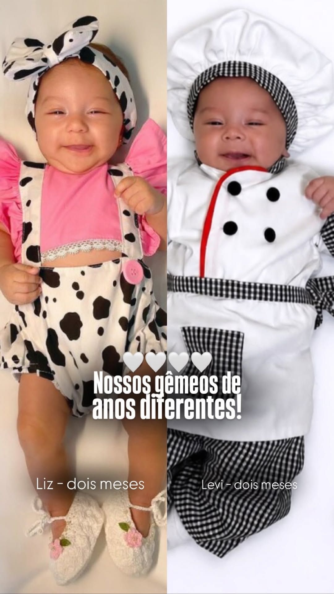 Comparação entre os filhos de Lore Improta e Léo Santana, Liz e Levi • Instagram/Lore Improta