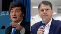 Milei vai se encontrar com Tarcísio durante viagem a São Paulo