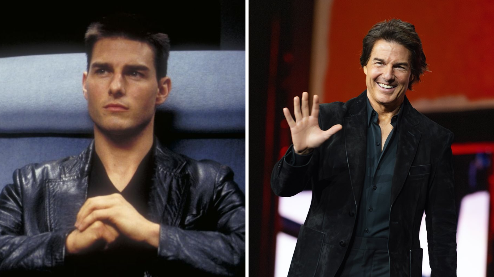 Tom Cruise antes e depois • Divulgação e Reprodução/Instagram Tom Cruise