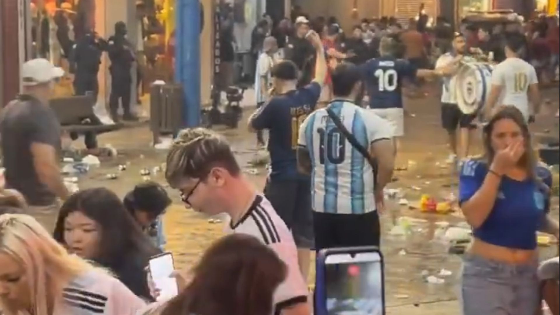 Vídeo derrota argentina termina em tumulto em Balneário Camboriú (SC)