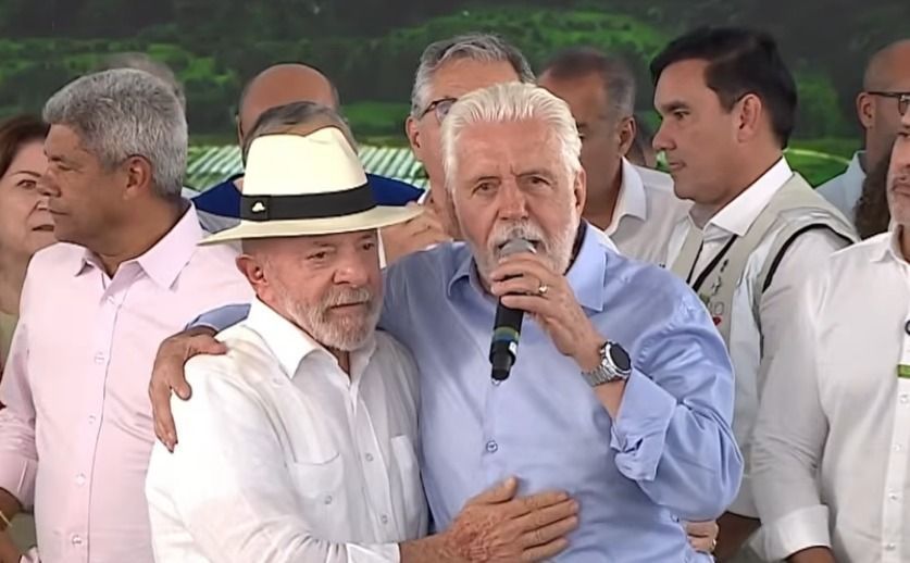 O presidente Lula e o senador Jaques Wagner (PT-BA)