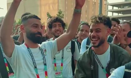 Imagem de destaque do post: Salah lidera festa da seleção do Egito em Dallas após classificação na Copa