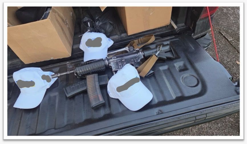 Canella foi preso em flagrante após policiais encontrarem um fuzil .556 no interior do veículo do ex-prefeito • Divulgação/PF