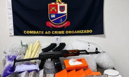 Fuzil AK-47 encontrado em prédio em Paraisópolis