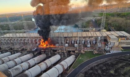 Incêndio usina de Marimbondo