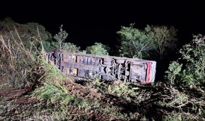Acidente ônibus de excursão paraguaio Santa Catarina