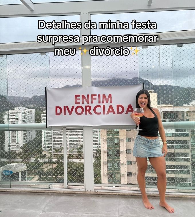 Lillayne ganhou uma festa de divórcio de Arlindinho • Reprodução/TikTok