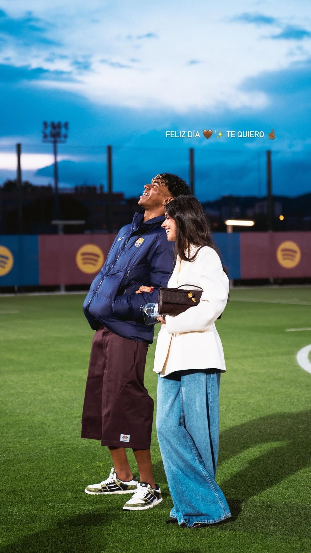 Inês Garcia, namorada de Lamine Yamal, publica homenagem de aniversário para jogador • Instagram/Inês Garcia