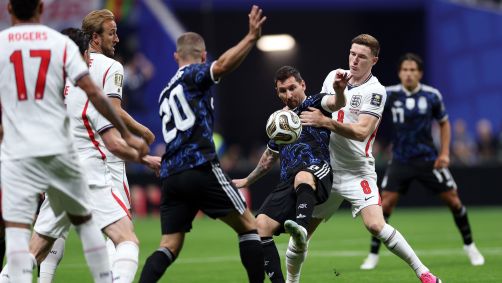 Partida entre Inglaterra e Argentina, válida pela semifinal da Copa do Mundo