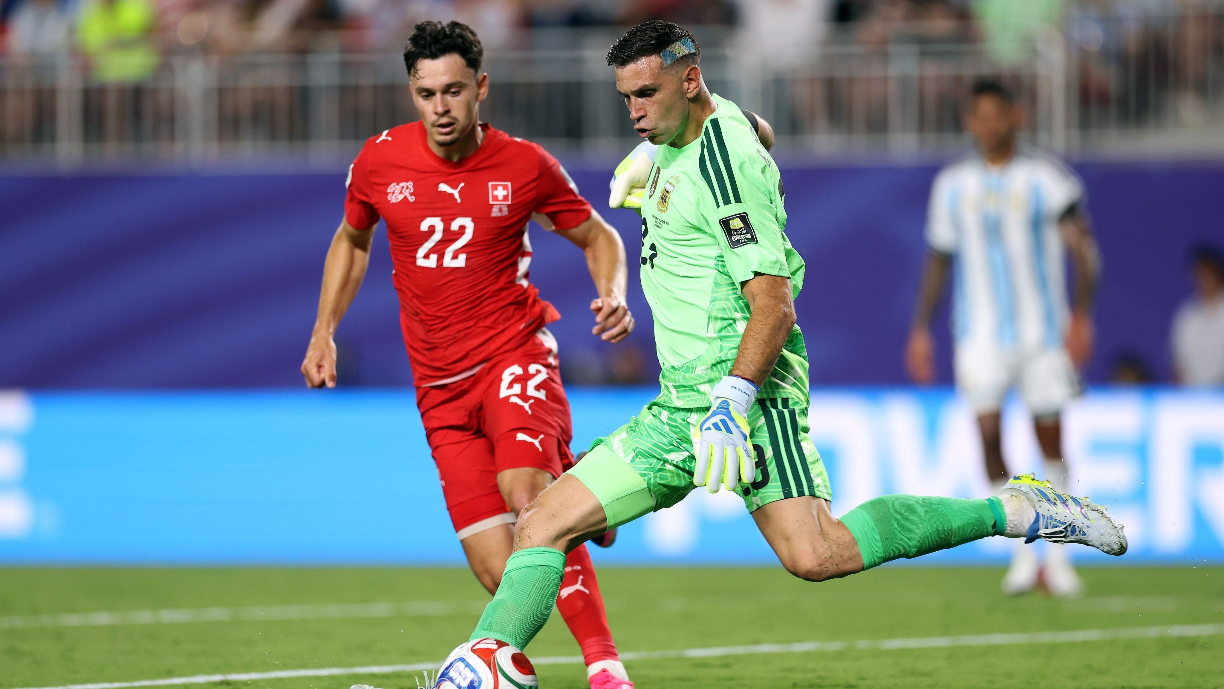 Partida entre Argentina e Suíça, válida pelas quartas de final da Copa do Mundo