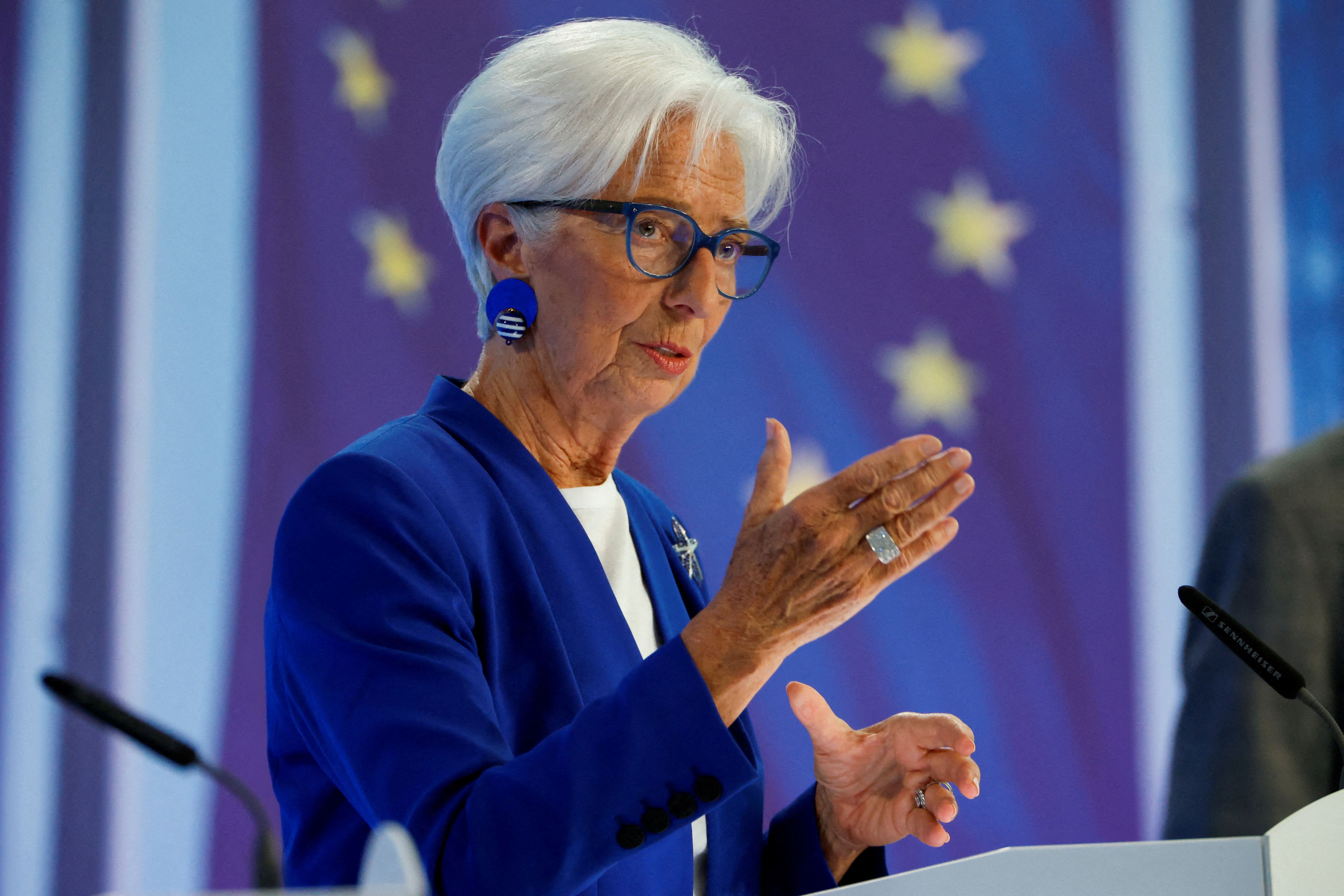 Presidente do Banco Central Europeu (BCE), Christine Lagarde
