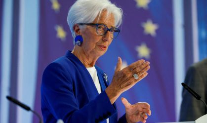 Presidente do Banco Central Europeu (BCE), Christine Lagarde