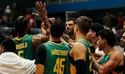 Imagem de destaque do post: Brasil avança invicto à 2ª fase das Eliminatórias do Mundial de basquete