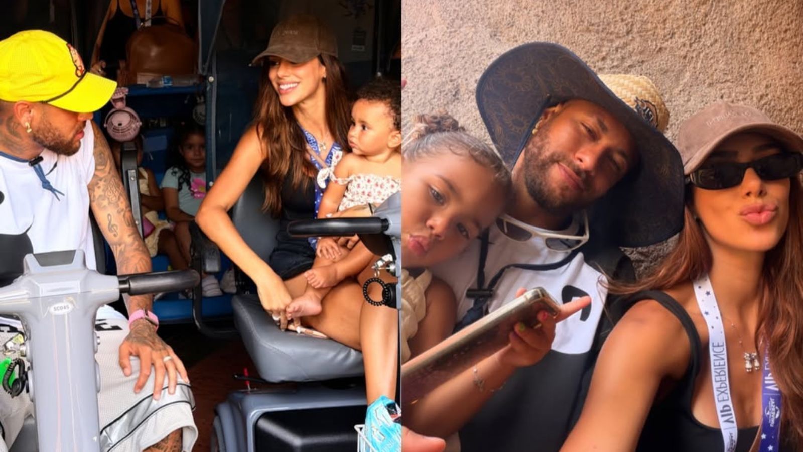 Bruna Biancardi, Neymar e filhos curtem parque em Orlando após Copa do Mundo • Instagram/Bruna Biancardi