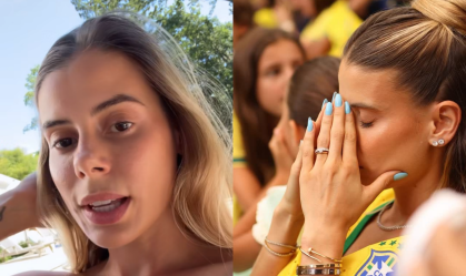 Carol Cabrino, esposa de Marquinhos, relatou tensão com alerta de tornado nos EUA