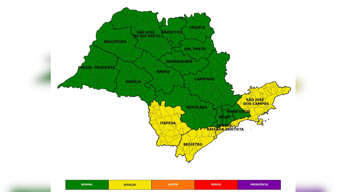 Ciclone e frente fria causam chuva e ventos fortes no Sul do Brasil