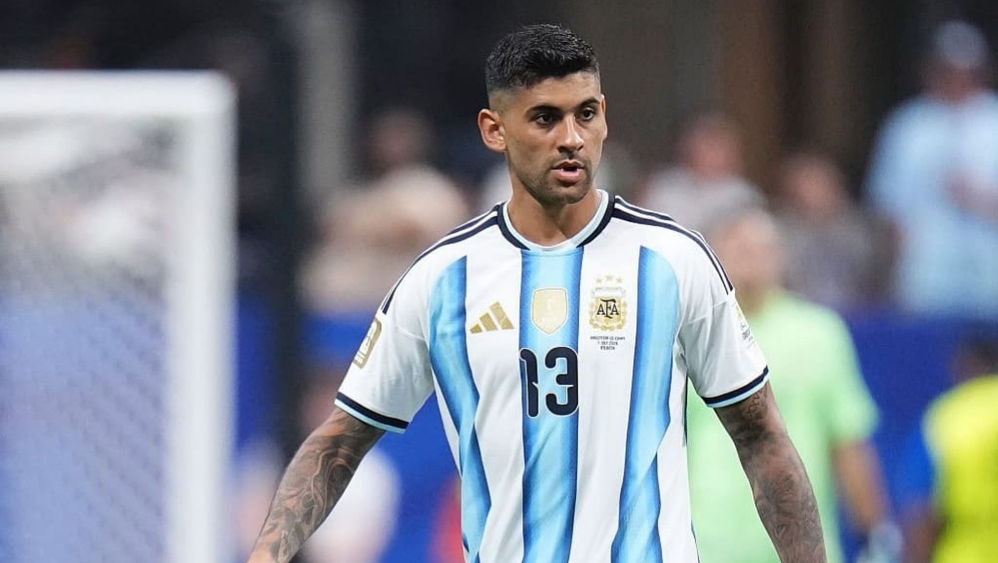 Cristian Romero, zagueiro da Argentina, em campo na Copa do Mundo de 2026
