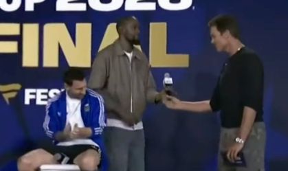 Imagem de destaque do post: Kevin Durant ignora Lionel Messi em evento antes da final da Copa; veja