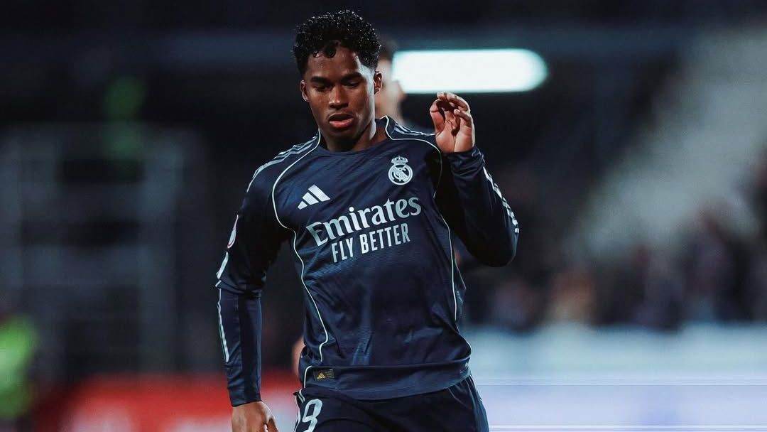 Endrick em jogo do Real Madrid