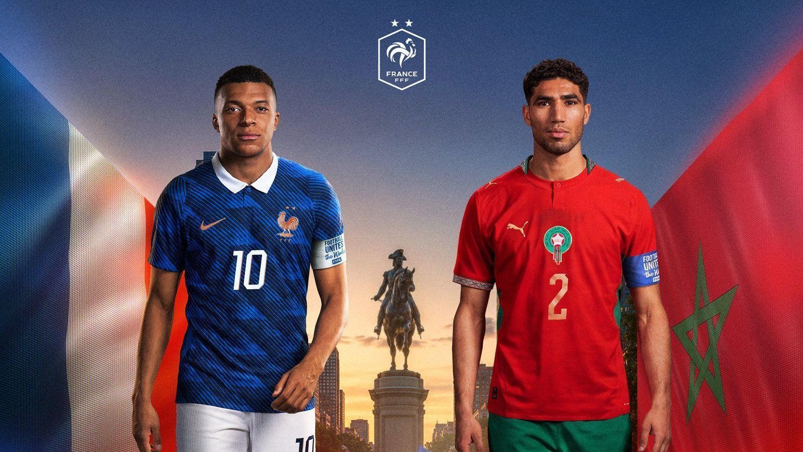 Mbappé e Hakimi se enfrentam nas quartas da Copa