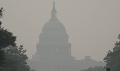 Canadian wildfire smoke blankets the morning in Washington