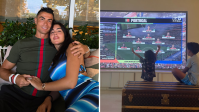 Georgina Rodríguez mostra filhos torcendo por Cristiano Ronaldo; veja
