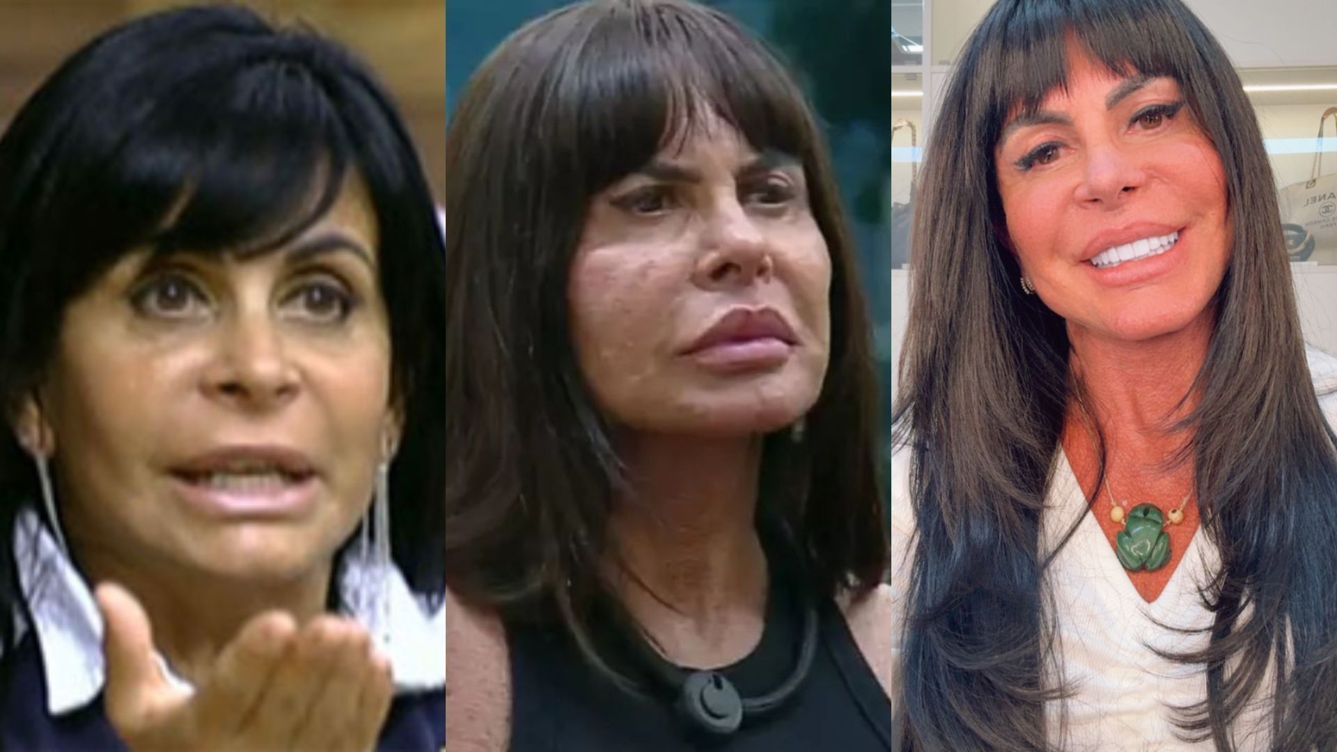Gretchen já mudou a aparência em algumas ocasiões • Reprodução/Record/Instagram/Gretchen