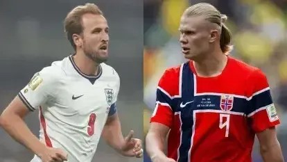 Harry Kane e Erling Haaland, protagonistas de Inglaterra e Noruega, respectivamente