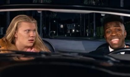 Imagem de destaque do post: Haaland comenta meme que viralizou com Vini Jr.: "Gostei muito do vídeo"