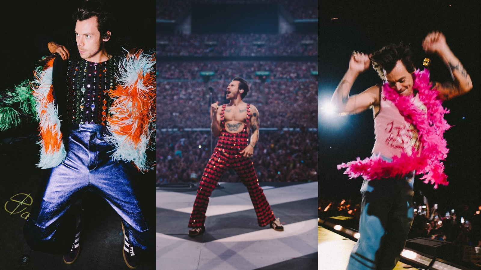 Harry Styles performando durante a "Love On Tour" • Instagram/Harry Styles