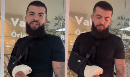 Cantor sofreu acidente após show