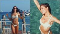 Jade Picon posa de biquíni em paraíso na Itália