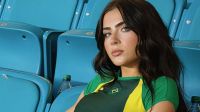 Jade Picon deixa público confuso ao surgir em campo em jogo da Copa