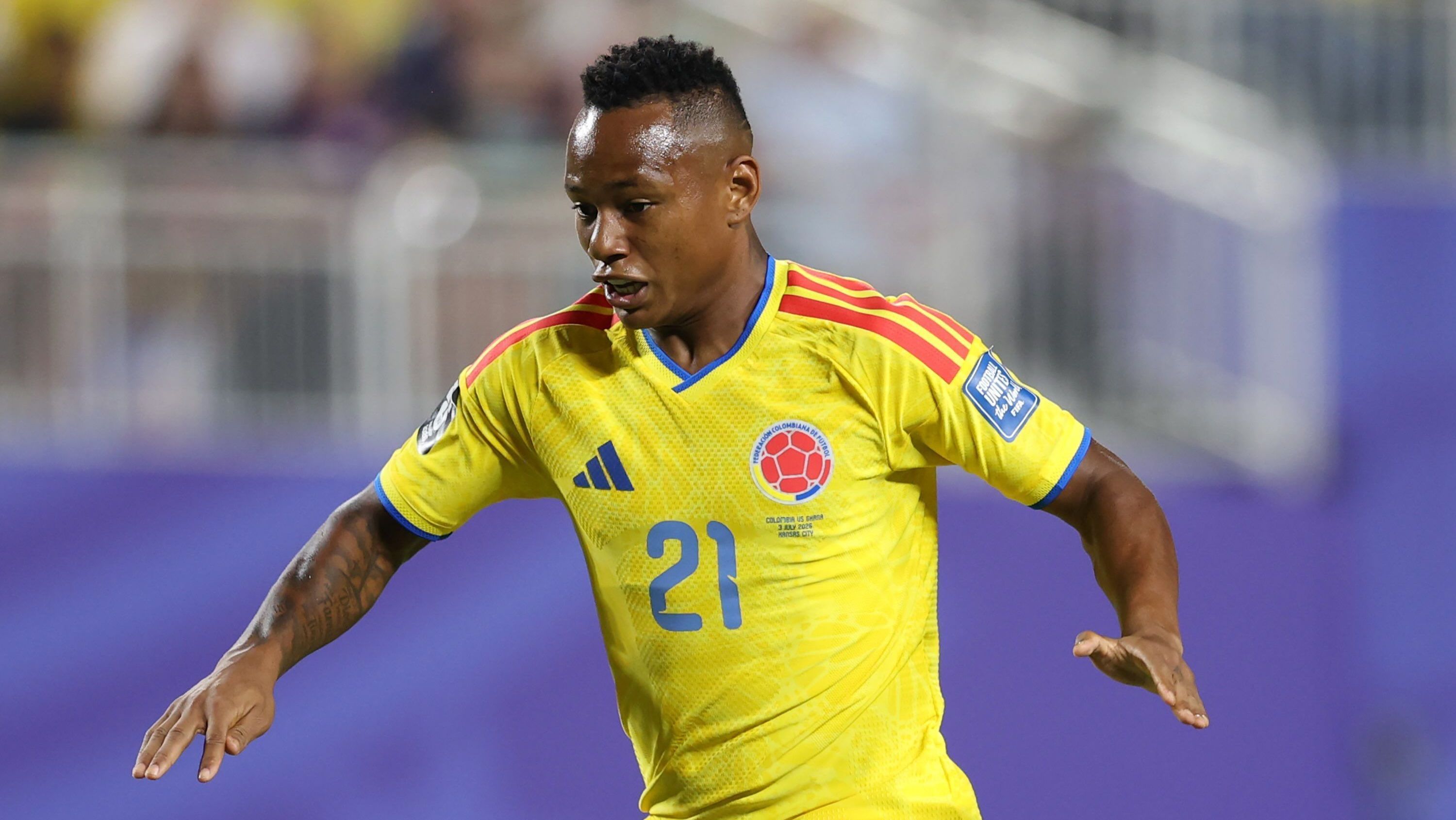 Jaminton Campaz, da Colômbia, em campo pela Copa do Mundo de 2026
