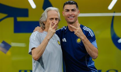 Jorge Jesus e Cristiano Ronaldo no Al Nassr