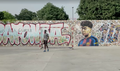 Imagem de destaque do post: Antigo bairro de Lamine Yamal celebra final de Copa do Mundo contra Messi